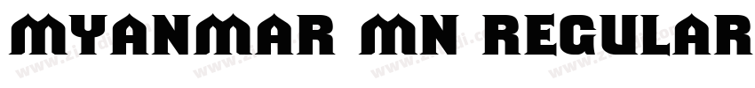 Myanmar MN RegularVe字体转换